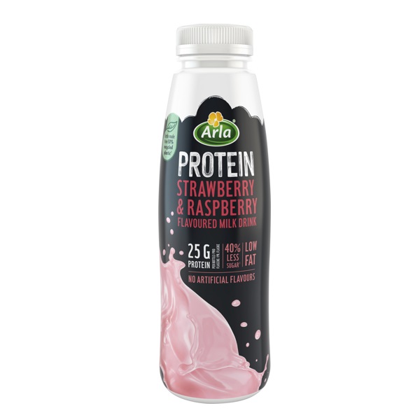 Arla Protein Strawberry & Raspberry 482ml