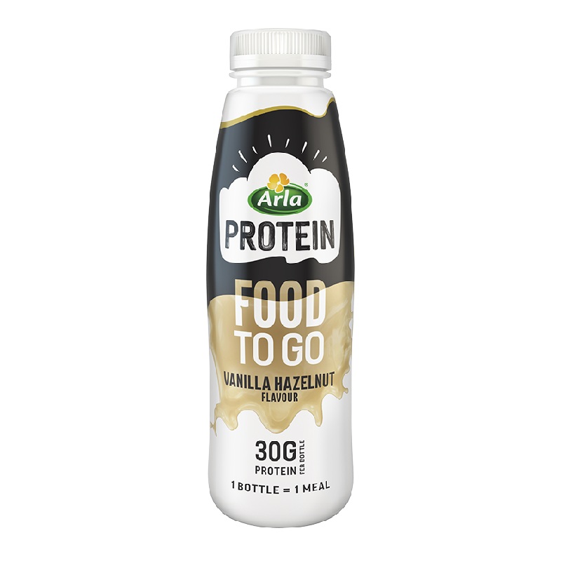 Arla Protein Food To Go Vanilla Hazelnut 500ml NEW