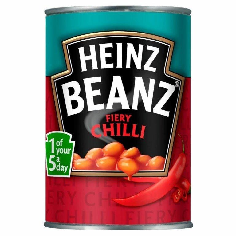 Heinz Baked Beans Fiery Chilli 390g