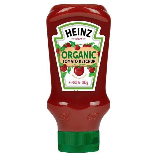 Heinz Tomato Ketchup Organic Top Down 580g