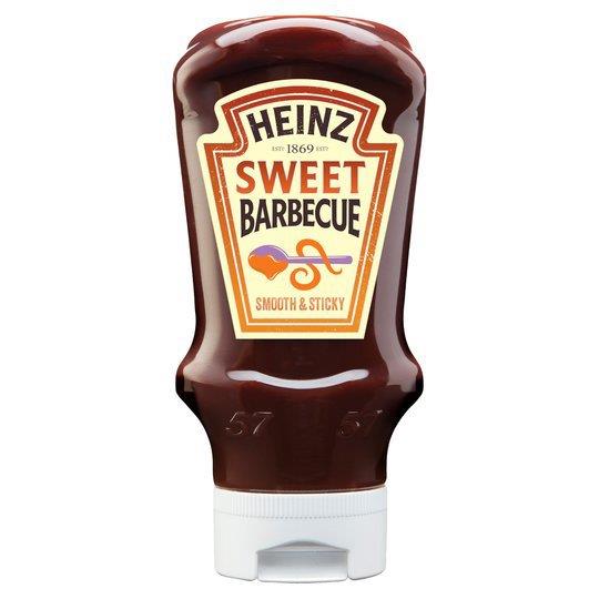 Heinz BBQ Sauce Sticky Top Down 500g