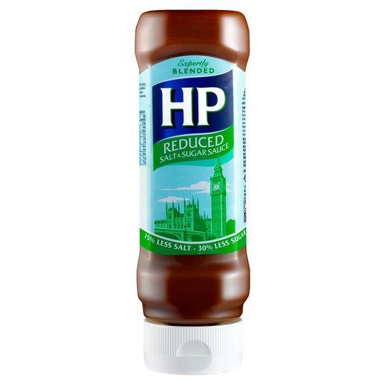 HP Brown Sauce Reduced Salt & Sugar Top Down 450g