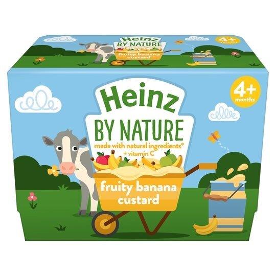 Heinz Custard Banana 4pk (4 x 100g)