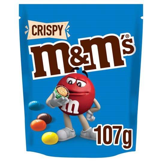 M&Ms Large Pouch Crispy 107g