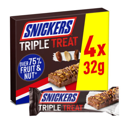 Mars Triple Treat Snickers 4pk (4 x 32g)