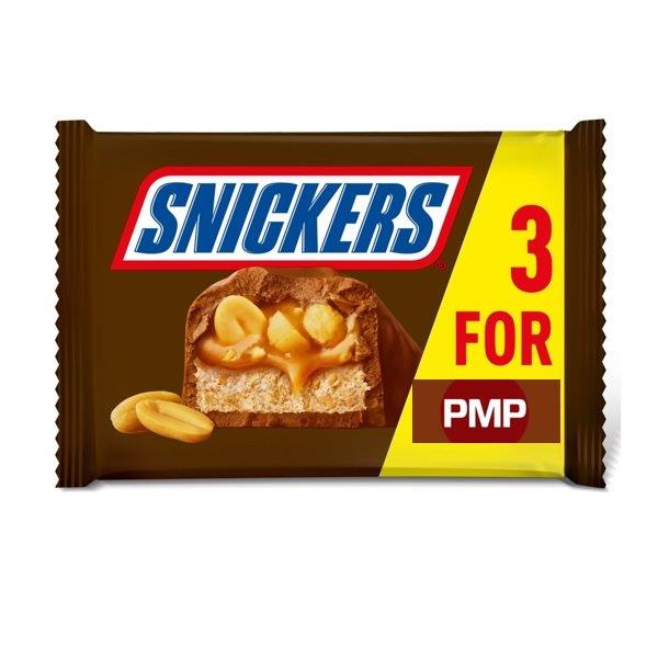 Snickers Snack Size 3pk (3 x 41.7g) PM £1.50