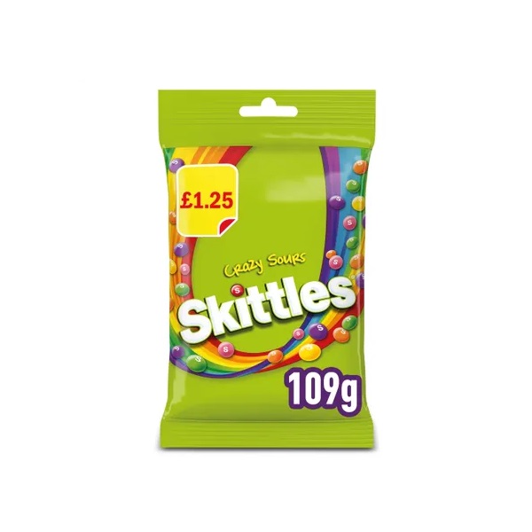 Skittles Crazy Sour PM £1.25 109g