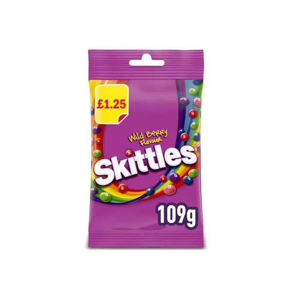 DUNIYA | Skittles Wildberry Bag PM £1.25 109g Thumbnail