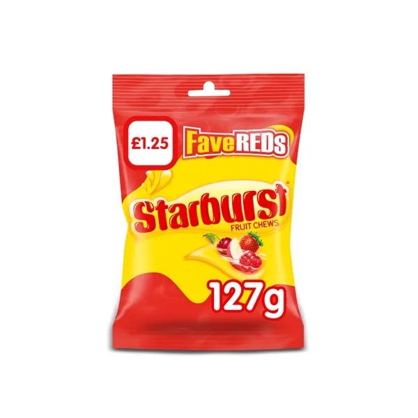 DUNIYA | Starburst Fave Reds PM £1.25 127g Thumbnail