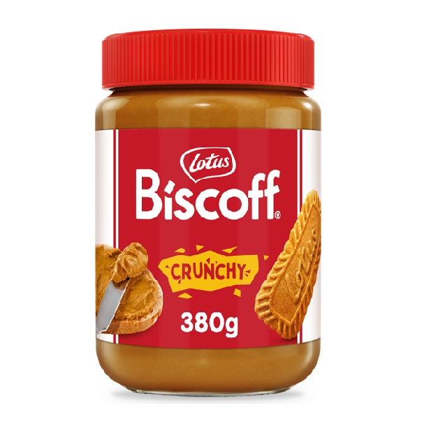 Lotus Biscoff Spread Crunchy Glass Jar 380g