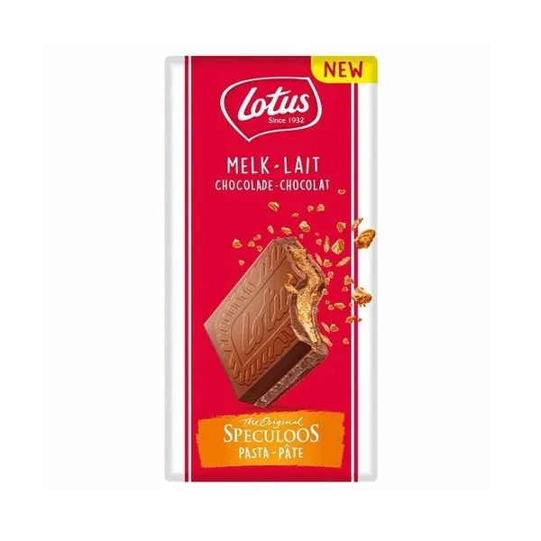 Lotus Biscoff Milk Chocolate Tablet Speculoos Creme 180g