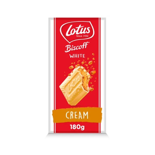 Lotus Biscoff White Chocolate Tablet & Biscoff Cream 180g