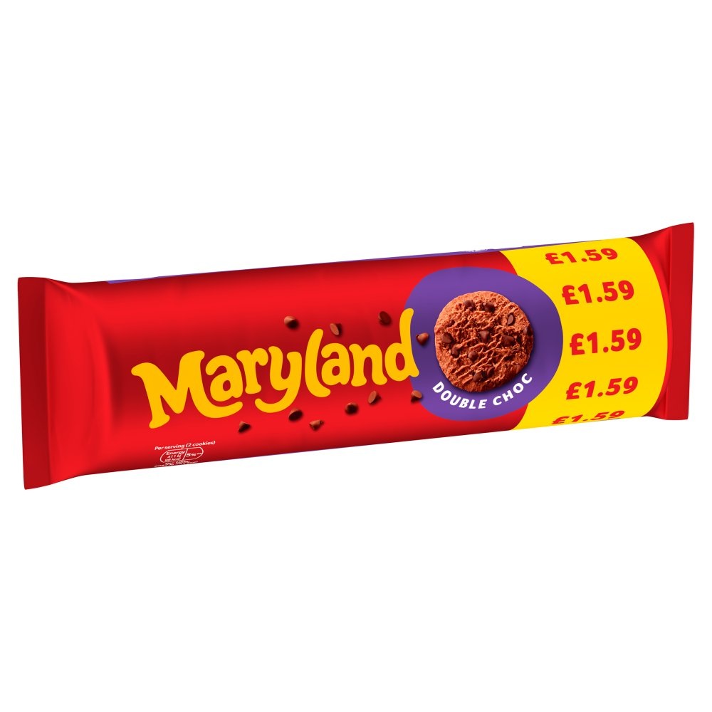 Maryland Cookies Double Choc Chip PM £1.59 200g