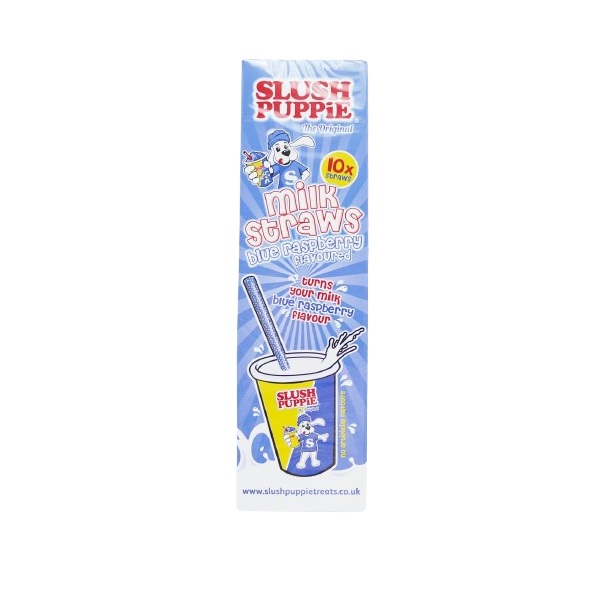 Slush Puppie Blue Raspberry Milk Straws 10s 6g