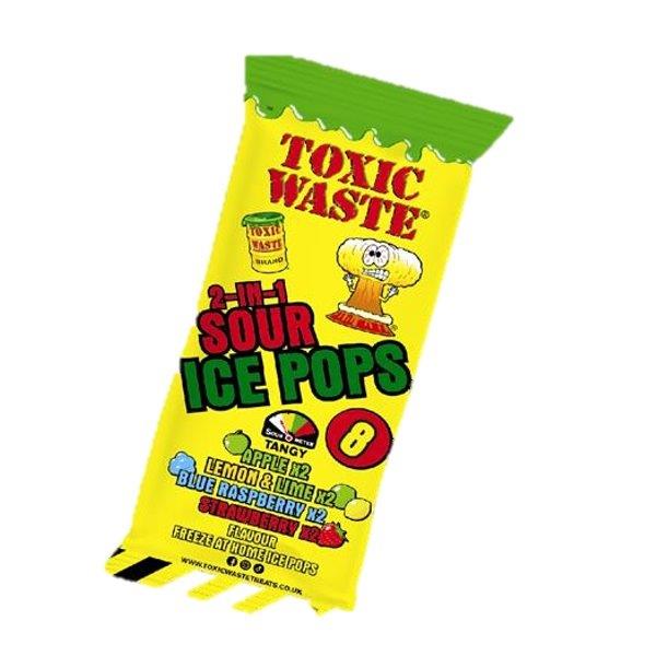 Toxic Waste Ice Pops Assorted 8s ( 8 x 80ml)