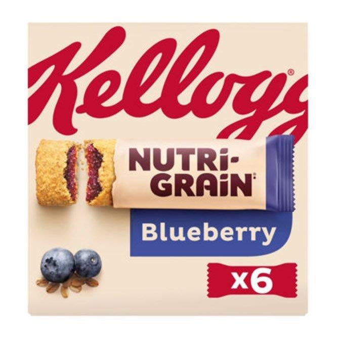 Kelloggs Nutri Grain Blueberry Cereal Bars 6pk (6 x 37g)