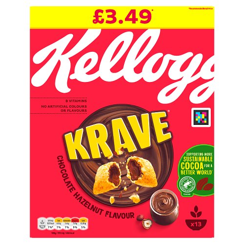 Kelloggs Krave Hazelnut 410g PM £3.69