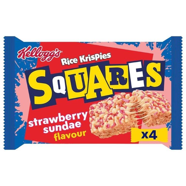 DUNIYA | Kelloggs Rice Krispies Squares Strawberry Sundae 4pk (4 x 29g) Thumbnail