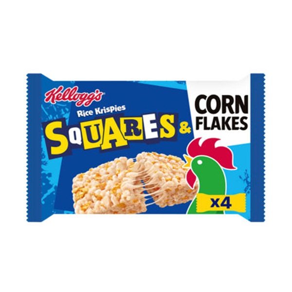 Kelloggs Rice Krispies Squares Corn Flakes (4 x 31g)