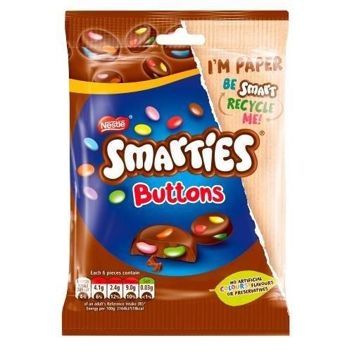 DUNIYA | Smarties Buttons Bag Milk 90g Thumbnail