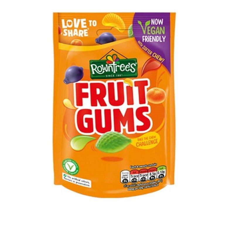 DUNIYA | Rowntrees Pouch Fruit Gums 150g (Vegan) Thumbnail