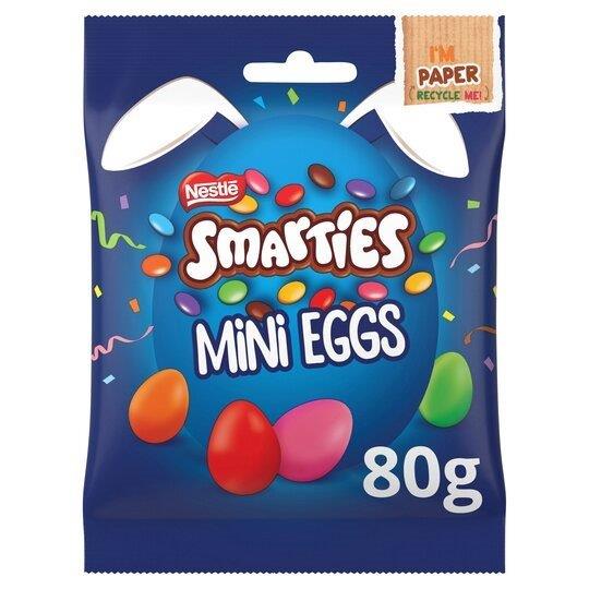 Smarties Mini Eggs Pouch 80g