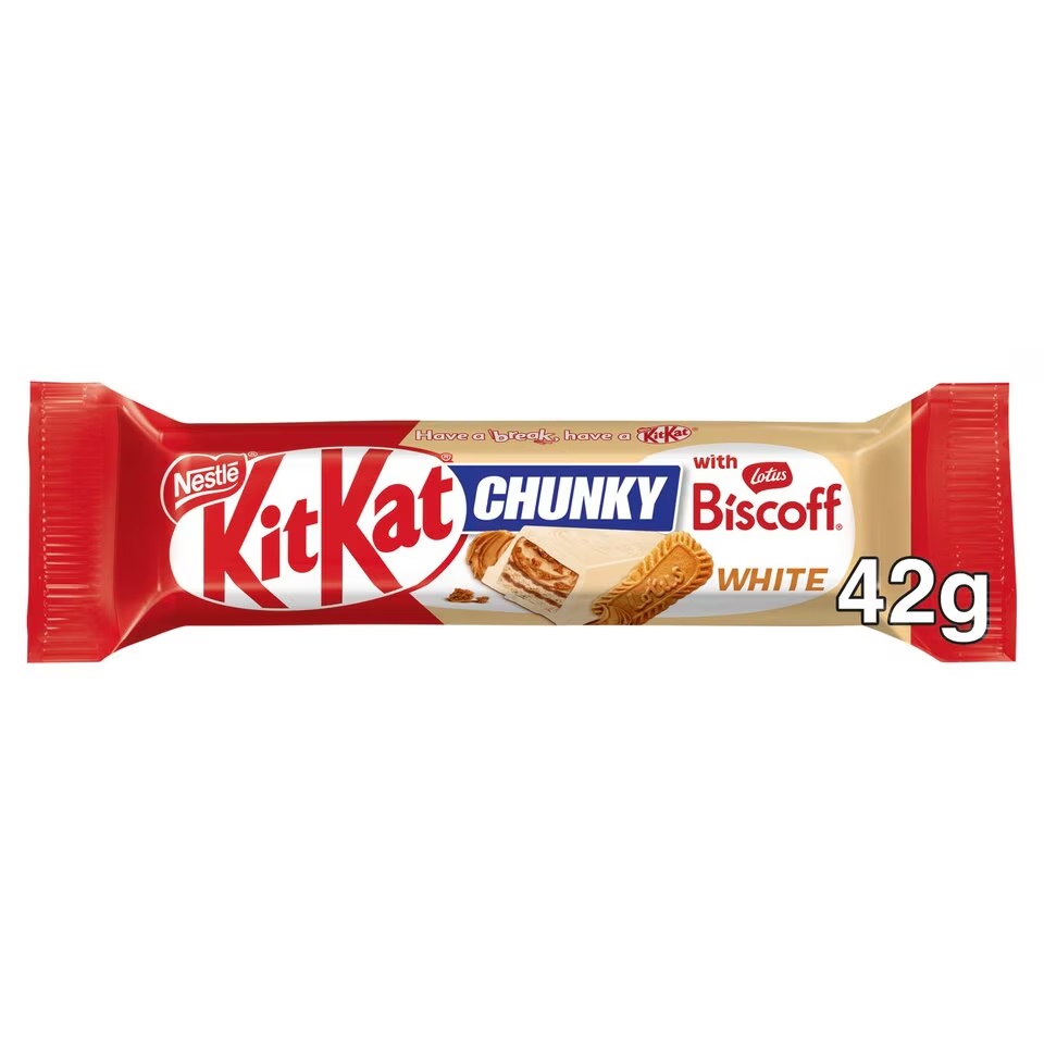 KitKat Chunky Biscoff White Chocolate 42g 