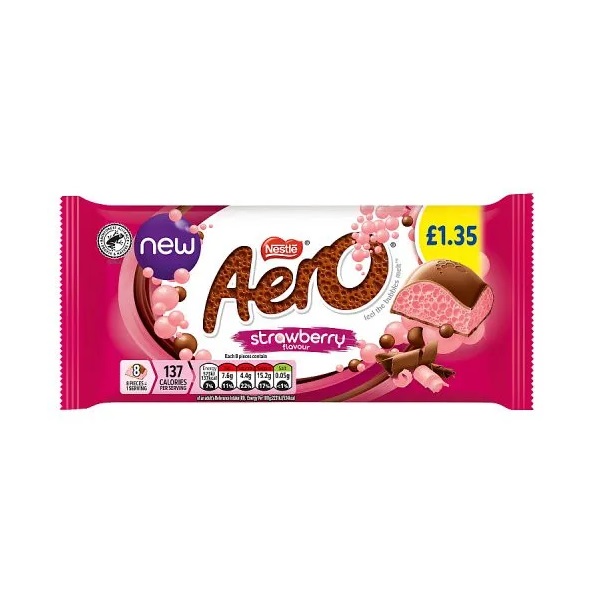 Aero Strawberry Block PM £1.35 90g