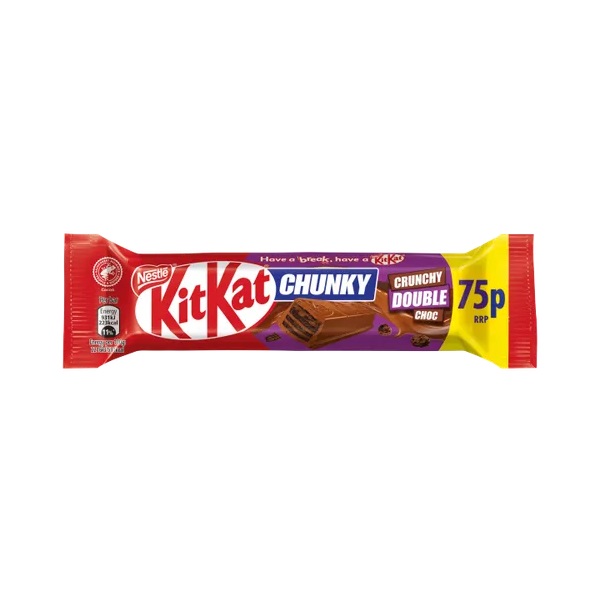 KitKat Chunky Double Chocolate PM 75p 42g NEW