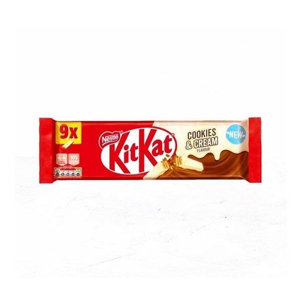 KitKat 2 Finger Cookies & Cream 9pk (9 x 20.7g)