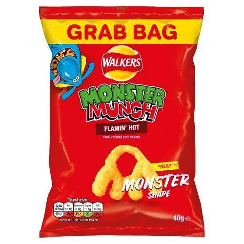 DUNIYA | Walkers Monster Munch Grab Bag Flamin Hot 40g Thumbnail