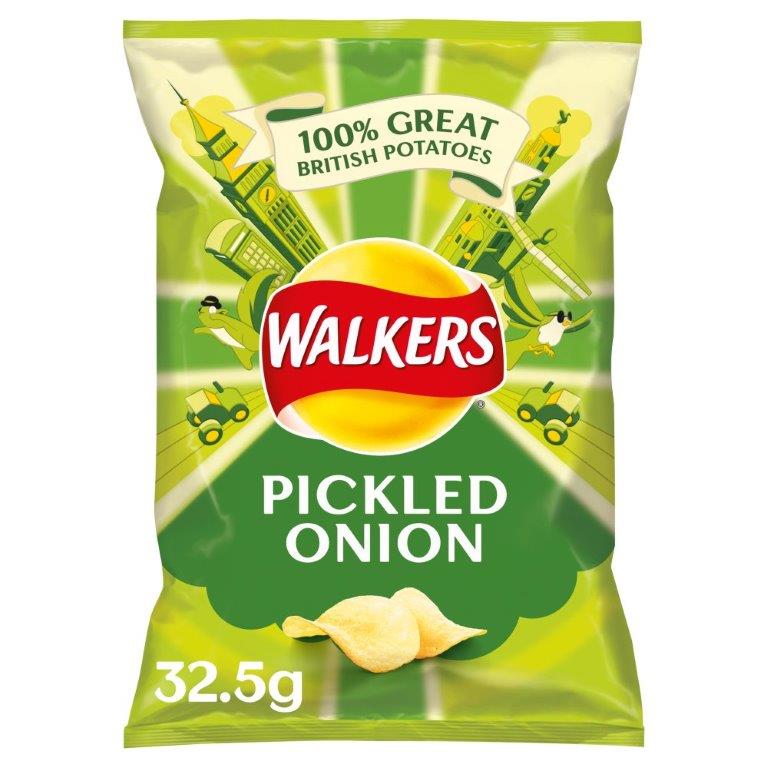 Walkers Crisps Pickled Onion 32.5g