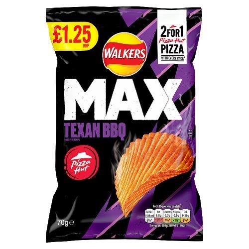 DUNIYA | Walkers MAX Pizza Hut Texas BBQ PM £1.25 70g Thumbnail