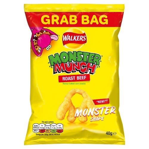 Walkers Monster Munch Grab Bag Beef 40g