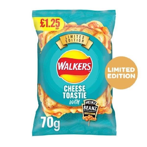 Walkers Heinz Cheesey Baked Beans PM £1.25 70g Ltd