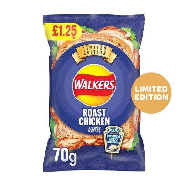 Walkers Heinz Chicken & Mayo PM £1.25 70g Ltd