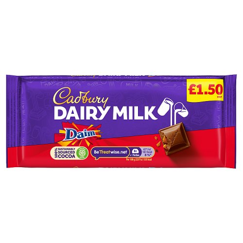 Cadbury Dairy Milk Daim Block PM £1.65 120g