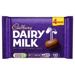 Cadbury Dairy Milk 4pk (4 x 27.2g)