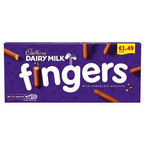 Cadbury Dairy Milk Chocolate Fingers PM £1.65 114g 