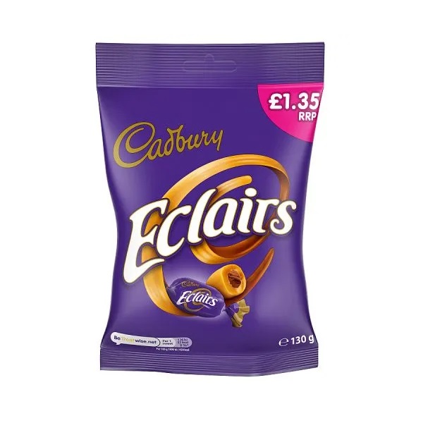 Cadbury Chocolate Eclairs PM £1.35 130g