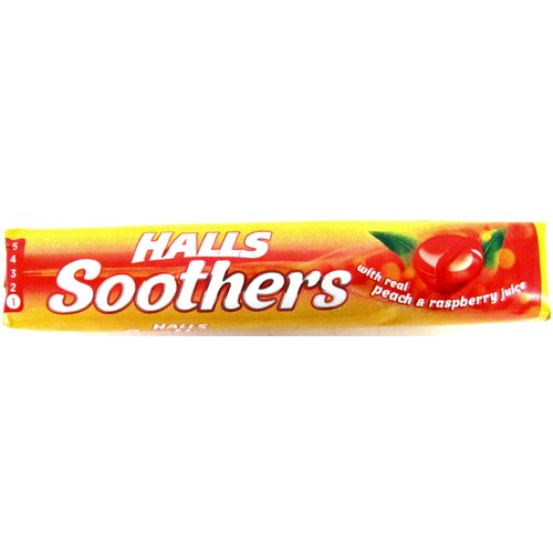 Halls Soothers Peach & Raspberry 45g