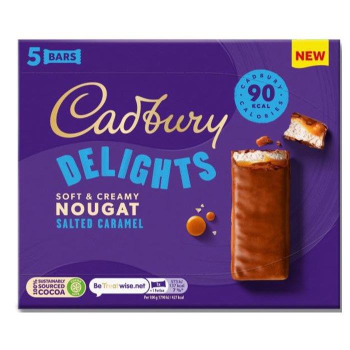 Cadbury Delights Salted Caramel Bars 5pk (5 x 22g) 110g