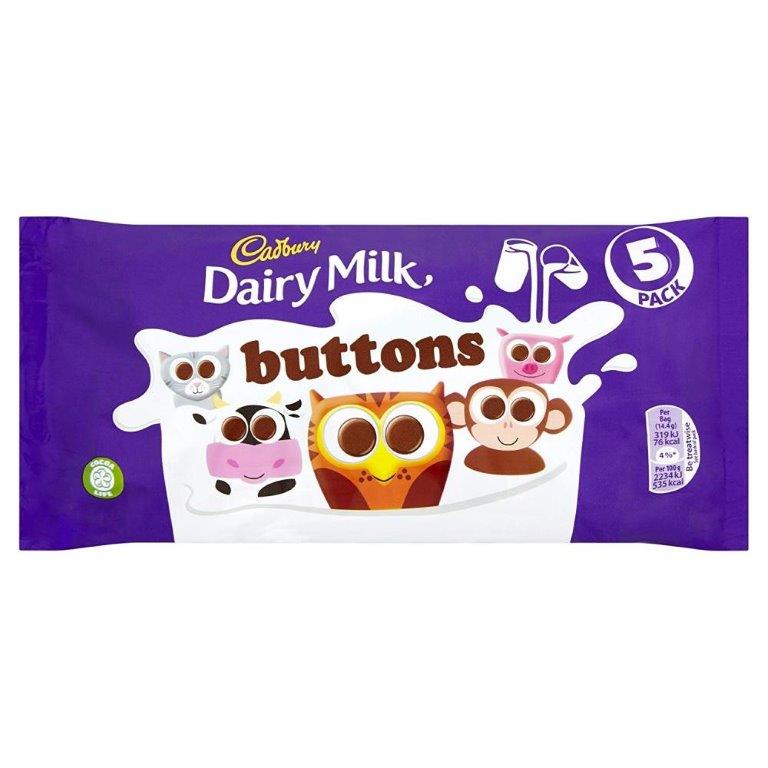 DUNIYA | Cadbury Dairy Milk Buttons 5pk (5 x 14g) 70g Thumbnail