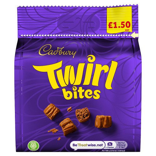 Cadbury Twirl Bites Bag 85g PM £1.69