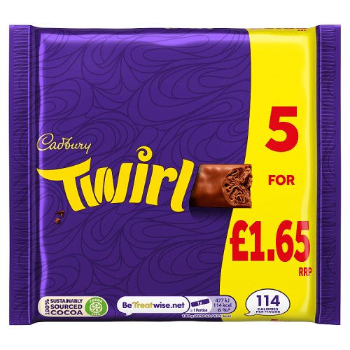 Cadbury Twirl 5pk (5 x 21.5g) PM £1.89