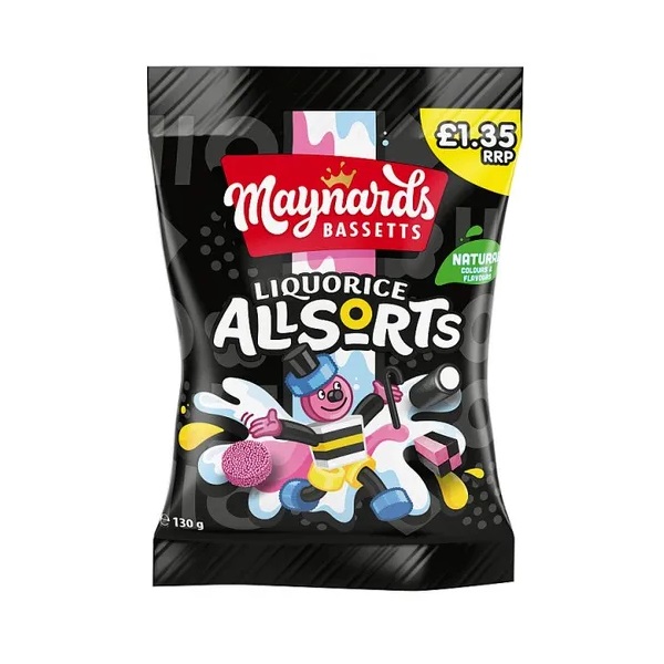 Maynards Bassetts Liquorice Allsorts PM £1.35 130g