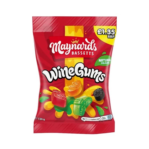 Maynards Bassetts Wine Gums PM £1.35 130g