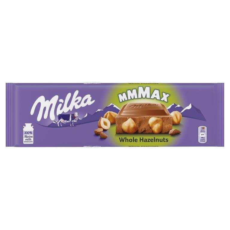 Milka Milk Chocolate Whole Nut Block 250g