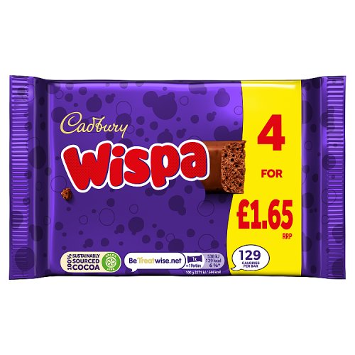 Cadbury Wispa 4pk (4 x 23.7g) PM £1.89