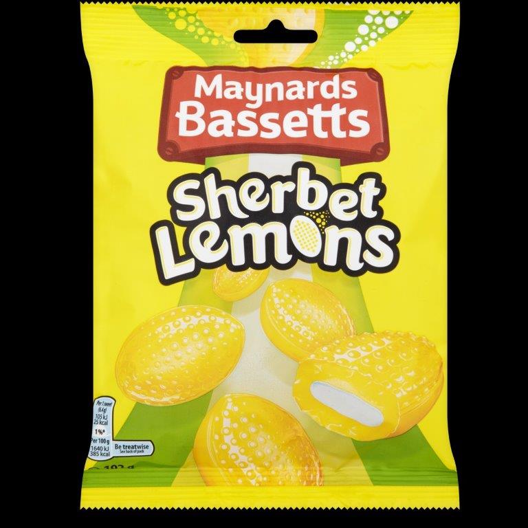 Maynards Bassetts Sherbet Lemons Bag 192g